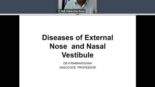 ENT  TOPIC  DISEASES OF EXTERNAL NOSE amp NASAL VESTIBULE [upl. by Nosa]