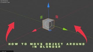 how to move object blender tutorial [upl. by Anelrihs]