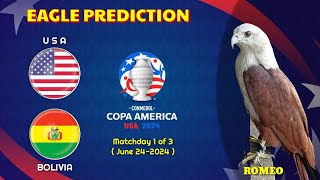 USA vs Bolivia  Copa America 2024  Eagle Prediction [upl. by Eirruc]