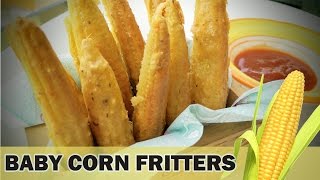 Crispy Baby Corn Fritters Recipe  Airfryer Recipes by Healthy Kadai [upl. by Sihon387]