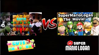 Cute Mario Bros VS SuperMarioLogan MOVIE TRAILER [upl. by Asiole]