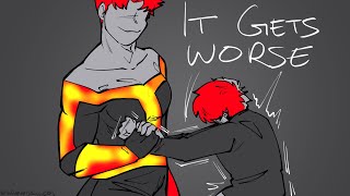 It Gets Worse  MHA Animatic Hellflame AU [upl. by Kirred]