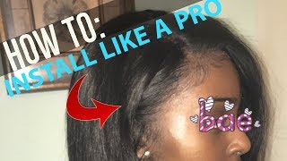 HOW TO INSTALL A LACE FRONTAL [upl. by Imray]