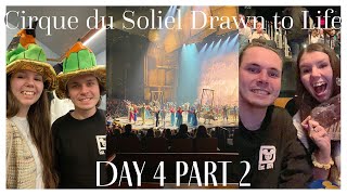 Amazing seats to watch Cirque du Soliel Drawn to Life at Disney Springs • Disney World Day 4 Part 2 [upl. by Tnemelc]