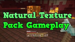 Minecraft Xbox 360  quotNatural Texture Packquot Gameplay Showcase [upl. by Lewiss]