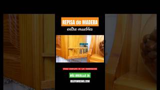 REPISA de MADERA entre muebles de cocina [upl. by Oizirbaf]