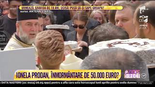 Ionela Prodan a fost înmormântată pe Aleea Artiştilor în cimitirul Bellu din Capitală [upl. by Adnohsak]