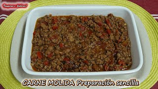 CARNE MOLIDA preparación económica sencilla y deliciosa [upl. by Emilee304]