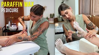 Relaxing Luxury Paraffin Wax Pedicure Tutorial [upl. by Veal]