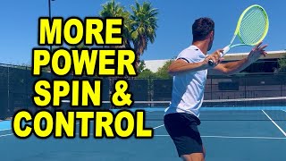 Increase FOREHAND power spin amp control by doing this [upl. by Sillyrama]