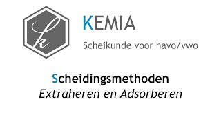 Scheidingsmethoden Extraheren en adsorberen [upl. by Reilly]