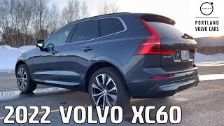 2022 Volvo XC60 in Denim Blue  Walkaround with Heather [upl. by Ahsym]