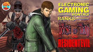 Electronic Gaming Monthly’s Top 10 House of the Dead amp Resident Evil Gun Games [upl. by Ynaffets]