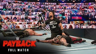 FULL MATCH quotThe Fiendquot vs Reigns vs Strowman — Universal Title Triple Threat Match Payback 2020 [upl. by Esiuolyram]