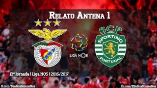 BENFICA 2  1 Sporting  Relato do JOGO COMPLETO Antena 1 [upl. by Beuthel773]