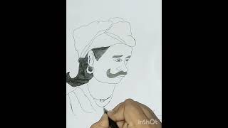 Buxi Jagabandhu Drawing By Bibhu Suman drawing art buxijagbandhu 🙏🏻❤️🙏🏻 [upl. by Bertie689]