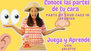 Conoce las Partes de tu Casa con Arlette  Learn your face parts all in Spanish [upl. by Aklim]