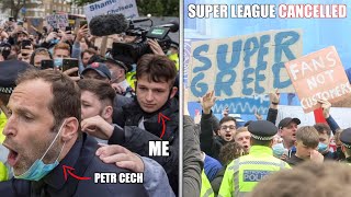 THE MOMENT FOOTBALL was SAVED at THE SUPER LEAGUE PROTEST [upl. by Toogood]