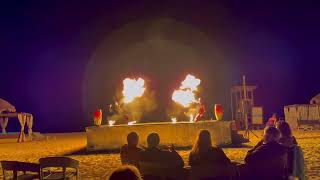 Iberostar Select in Cancun Mexico fire show [upl. by Navad]