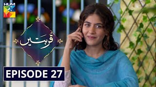 Qurbatain Episode 27 HUM TV Drama 6 October 2020 [upl. by Winona881]