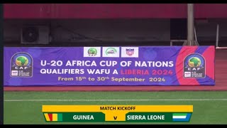 GUINEA VS SIERRA LEONE LIVE [upl. by Masterson]