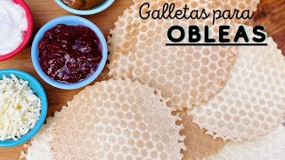 Receta GALLETAS PARA OBLEAS [upl. by Kcub]