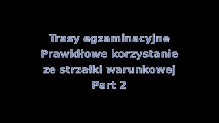 Prawidłowe korzystanie z zielonej strzałki warunkowej 2 egzamin na prawo jazdy [upl. by Nnaed]