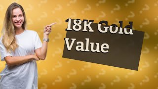 How much is 1 gram of gold 18K worth [upl. by Aivatan]