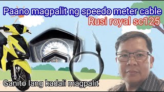 Paano ba magpalit ng speedo meter cable sa Rusi sc125 [upl. by Akoyn797]