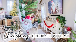 CHRISTMAS DECORATE WITH ME  PART I  CHRISTMAS FAMILY ROOM  CHARLOTTE GROVE FARMHOUSE [upl. by Apgar73]