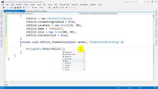 How to Use CheckedListBox Control at Runtime in C NET 2012 [upl. by Brink517]