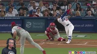 GIANTS FAN REACTS TO Phillies vs Dodgers Game Highlights 8524  MLB Highlights [upl. by Melody]