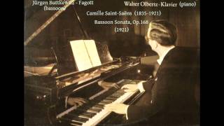 SaintSaëns  Bassoon Sonata 1921 [upl. by Elletnohs948]