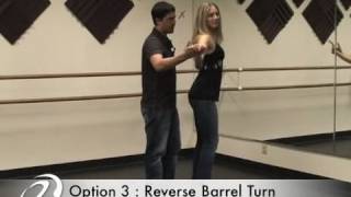 Salsa On2 Dance Lesson  Reverse Barrel Turn [upl. by Atir]