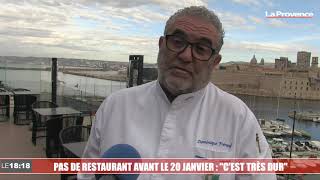 Pas de restaurant ouvert avant le 20 janvier  quotCest très durquot chef du Sofitel à Marseille [upl. by Krute149]