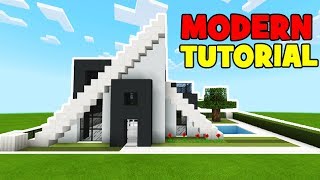 Minecraft Tutorial How To Make A Modern A Frame House [upl. by Yortal]