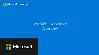 Verifiable Credentials Overview [upl. by Izogn]