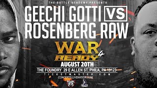 GEECHI GOTTI VS ROSENBERG RAW  WAR READY 4 TRAILER [upl. by Philips919]