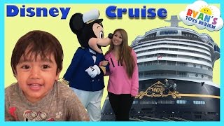 Disney Cruise Fantasy Family Fun Vacation Tour with Ryan ToysReview [upl. by Jobina]