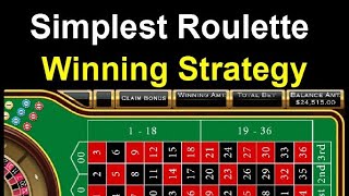 Roulette Simplest Winning Strategy [upl. by Aliakim82]