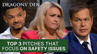 Top 3 Pitches With Safety Focus Products  Season 20  Dragons Den [upl. by Reibaj]