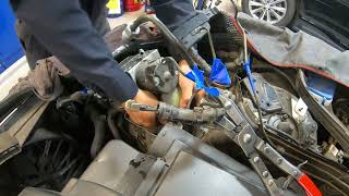 Diagnose and Replace SBC Hydraulic Unit on Mercedes Benz W211 230 and W217 [upl. by Tips300]