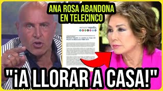 💥DIMISIÓN BOMBA Ana Rosa Quintana en Telecinco tras BRUTALES ATAQUES Kiko Matamoros y Sálvame [upl. by Ocirred954]