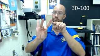 Numbers 30  100  ASL  American Sign Language [upl. by Otte]