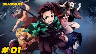 Demon Slayer Season 1 Episode 01 Explained in Hindi Urdu amp Funny Seen Edits [upl. by Leahcimnoj778]