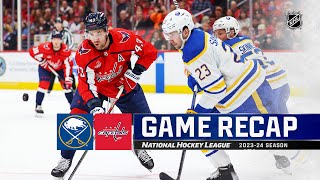 Sabres  Capitals 1122  NHL Highlights 2023 [upl. by Meta]