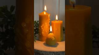 Wir machen heute DIY Kerzen aus Bienenwachs candlemaking [upl. by Nnylidnarb832]