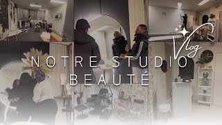 ENFIN  ON OUVRE NOTRE STUDIO BEAUTÉ AVEC MA PETITE SOEUR ✨🥰🥳 [upl. by Ennayr453]