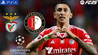 FC 25  SL Benfica VS Feyenoord  UEFA Champions League [upl. by Harhay]