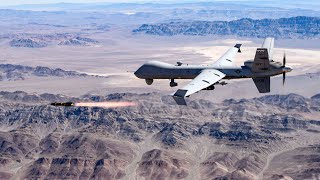 Watch The Mq9 Reaper Drone In Action As It Launches Hellfire Missiles [upl. by Aryn]